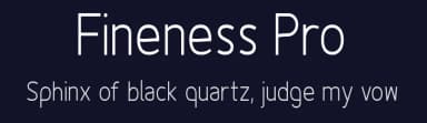 Fineness Pro by Asley Cruz — Sans Serif Font — thumbnail 2