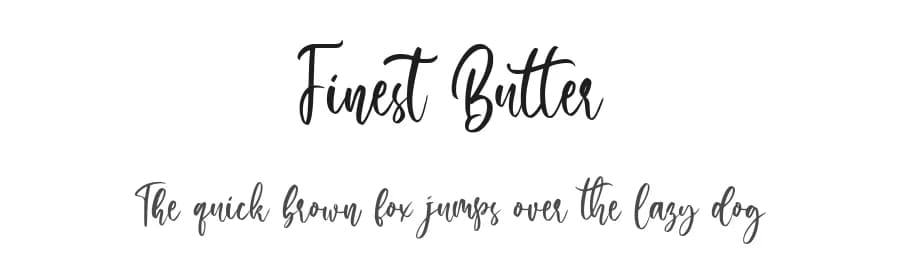 Finest Butter by Din Studio — Script Handwritten Font