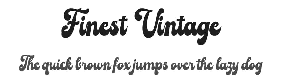 Finest Vintage by Din Studio — Script Handwritten Font