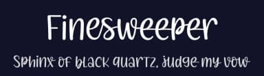 Finesweeper by Variatype — Script Handwritten Font — thumbnail 2