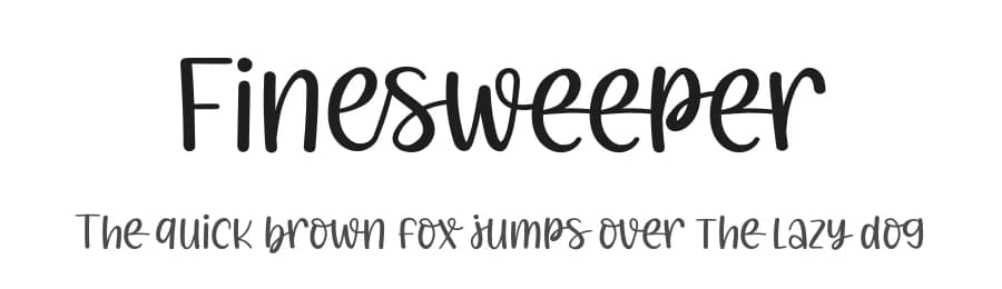 Finesweeper by Variatype — Script Handwritten Font — preview 1
