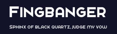 Fingbanger by Chequered Ink — Sans Serif Font — thumbnail 2