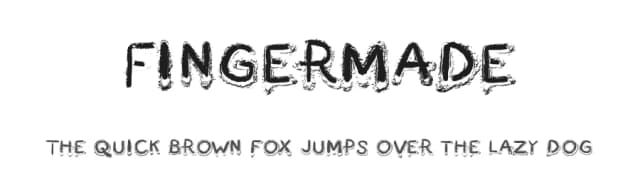 Fingermade by Andrea Gaspari — Script Handwritten Font