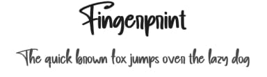 Fingerprint by Scratchones — Script Handwritten Font — thumbnail 1