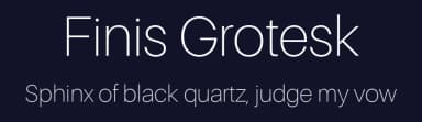 Finis Grotesk by Alvotype — Sans Serif Font — thumbnail 2