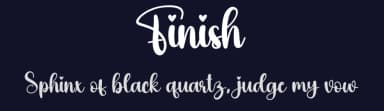 Finish by Scratchones — Script Handwritten Font — thumbnail 2