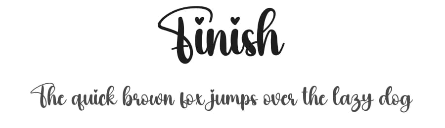 Finish by Scratchones — Script Handwritten Font