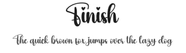 Finish by Scratchones — Script Handwritten Font — thumbnail 1