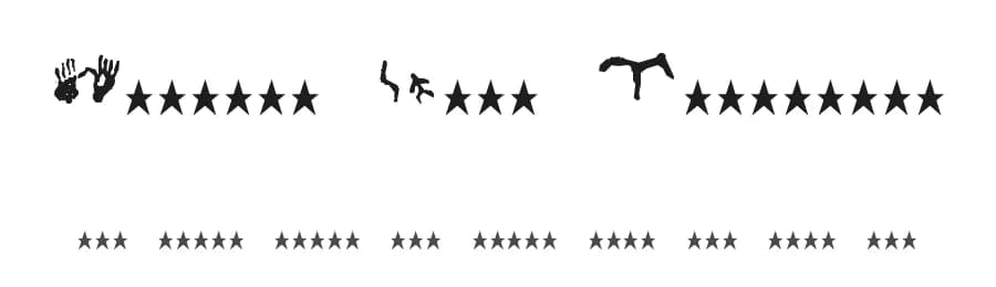 Finnish Rock Paintings by SDFonts — Dingbats Font