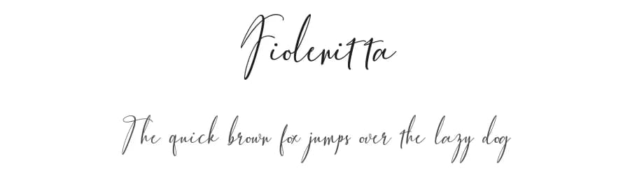 Fiolenitta by mightype — Script Handwritten Font