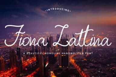 Fiona Lattina Font by Kotak Kuning Studio — Script Handwritten Font — thumbnail 1