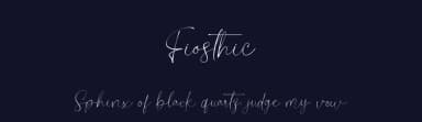 Fiosthic by Din Studio — Script Handwritten Font — thumbnail 2