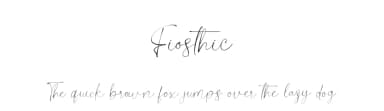 Fiosthic by Din Studio — Script Handwritten Font — thumbnail 1