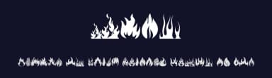 Fire by Woodcutter — Dingbats Font — thumbnail 2