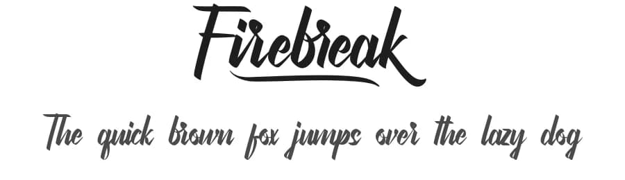 Firebreak by Calligraphy Fonts — Script Handwritten Font