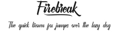 Firebreak by Calligraphy Fonts — Script Handwritten Font — thumbnail 1
