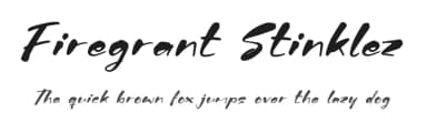 Firegrant Stinklez by Letterena Studios — Script Handwritten Font — thumbnail 1