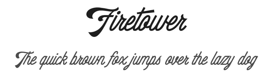 Firetower by Måns Grebäck — Script Handwritten Font