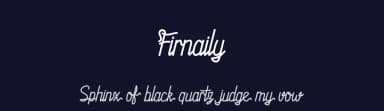 Firnaily by Mabhal Studio — Script Handwritten Font — thumbnail 2