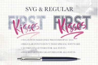 First Kisses Font by Red Ink — Script Handwritten Font — thumbnail 5