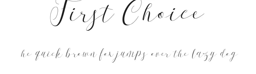 First Choice by Konstantine Studio — Script Handwritten Font