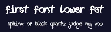 First font lower fat by CrazeCo.com.au — Script Handwritten Font — thumbnail 2