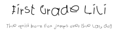 First Grade Lili by hati — Script Handwritten Font — thumbnail 1
