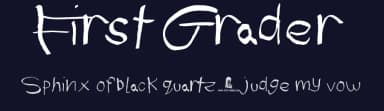 First Grader by JSH creates — Script Handwritten Font — thumbnail 2