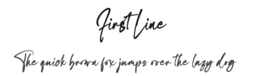 First Line by NJ Studio — Script Handwritten Font — thumbnail 1
