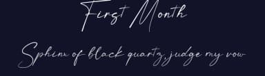 First Month by Rangga Putra Budi Pratama — Script Handwritten Font — thumbnail 2