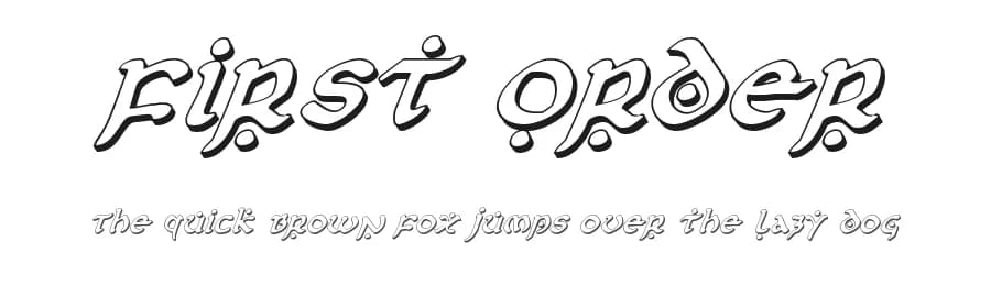 First Order by Iconian Fonts — Dingbats Font