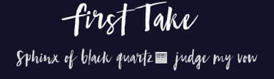First Take by BLKBK Fonts — Script Handwritten Font — thumbnail 2