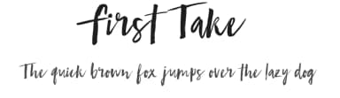 First Take by BLKBK Fonts — Script Handwritten Font — thumbnail 1