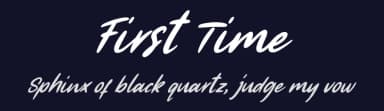 First Time by Kong Font — Script Handwritten Font — thumbnail 2