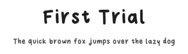 First Trial by levannter — Script Handwritten Font — thumbnail 1