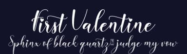 First Valentine by Sarif Letter — Script Handwritten Font — thumbnail 2