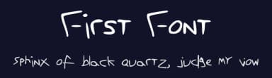First Font by pokemon55044 — Script Handwritten Font — thumbnail 2