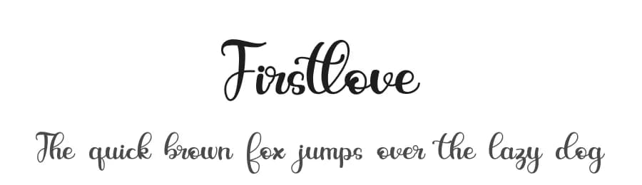 Firstlove by Letterafa Studio — Script Handwritten Font