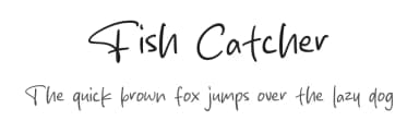 Fish Catcher by MJType — Script Handwritten Font — thumbnail 1