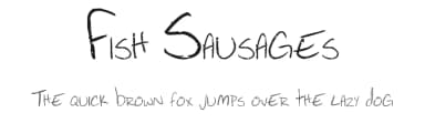 Fish Sausages by Fish Sausages — Script Handwritten Font — thumbnail 1