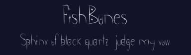 FishBones by Charlotte Curan-Stevens — Script Handwritten Font — thumbnail 2