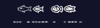 Fishes by Vladimir Nikolic — Dingbats Font — thumbnail 2