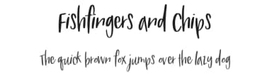 Fishfingers and Chips by Nicky Laatz — Script Handwritten Font — thumbnail 1