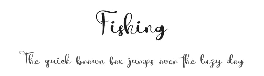 Fishing by Fana Merah Jambu — Script Handwritten Font — preview 1