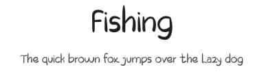 Fishing by Etik Fatimah — Script Handwritten Font — thumbnail 1