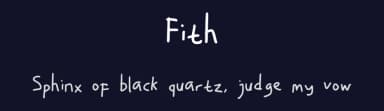 Fith by Muhammad Fithrah — Script Handwritten Font — thumbnail 2
