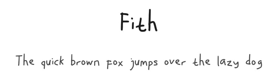 Fith by Muhammad Fithrah — Script Handwritten Font