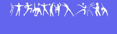 Fitness Silhouettes by Manfred Klein — Dingbats Font — thumbnail 3