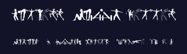 Fitness Silhouettes by Manfred Klein — Dingbats Font — thumbnail 2