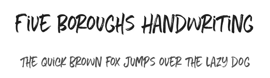 Five Boroughs Handwriting by MakeMediaCo. — Script Handwritten Font